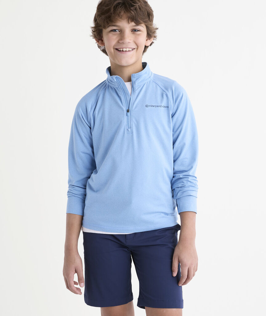 Boys' Performance Island Time Quarter-Zip | vineyard vines