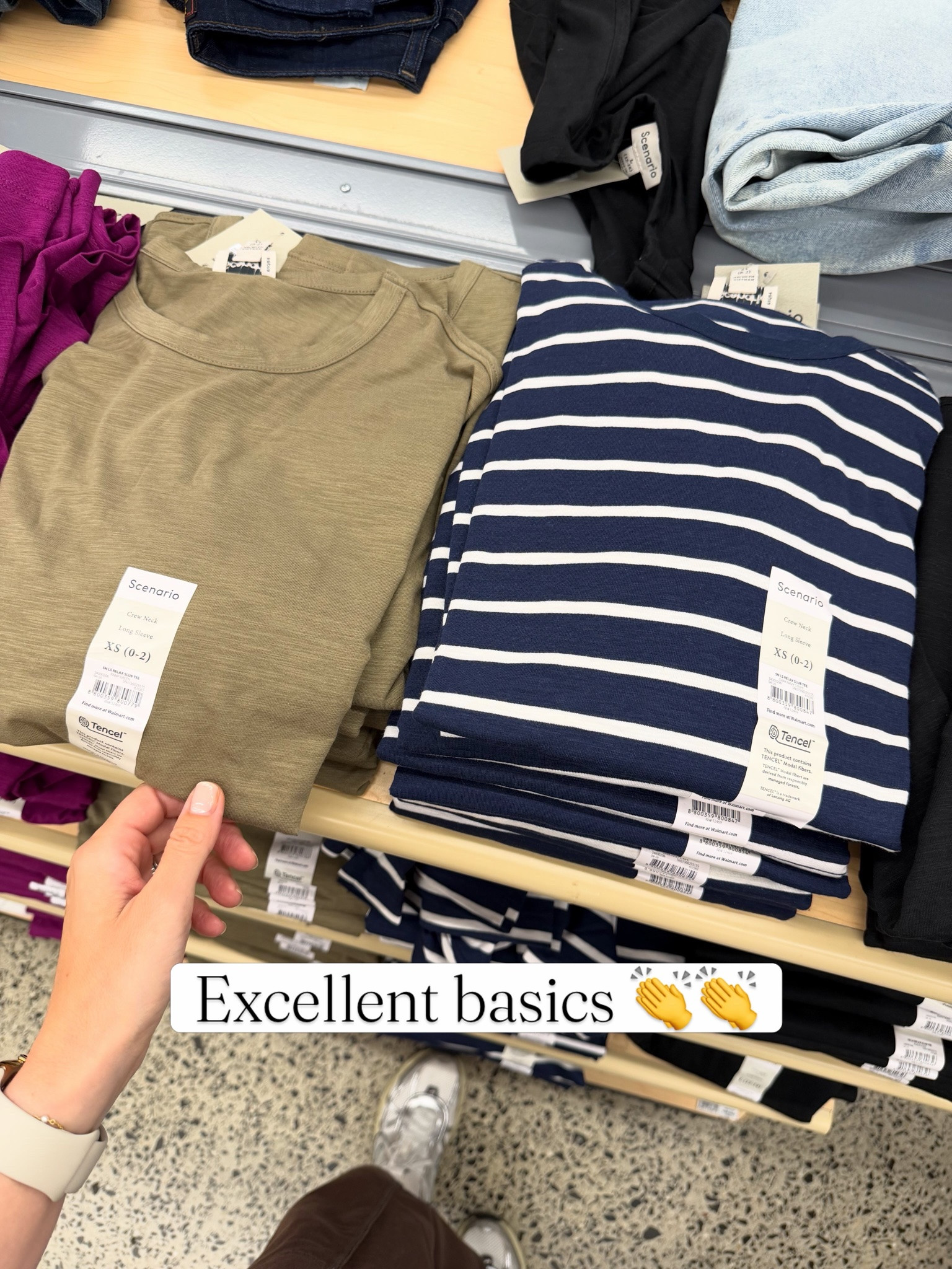 New tees by Scenario, I hope they’re as good as time and tru #walmartfashion