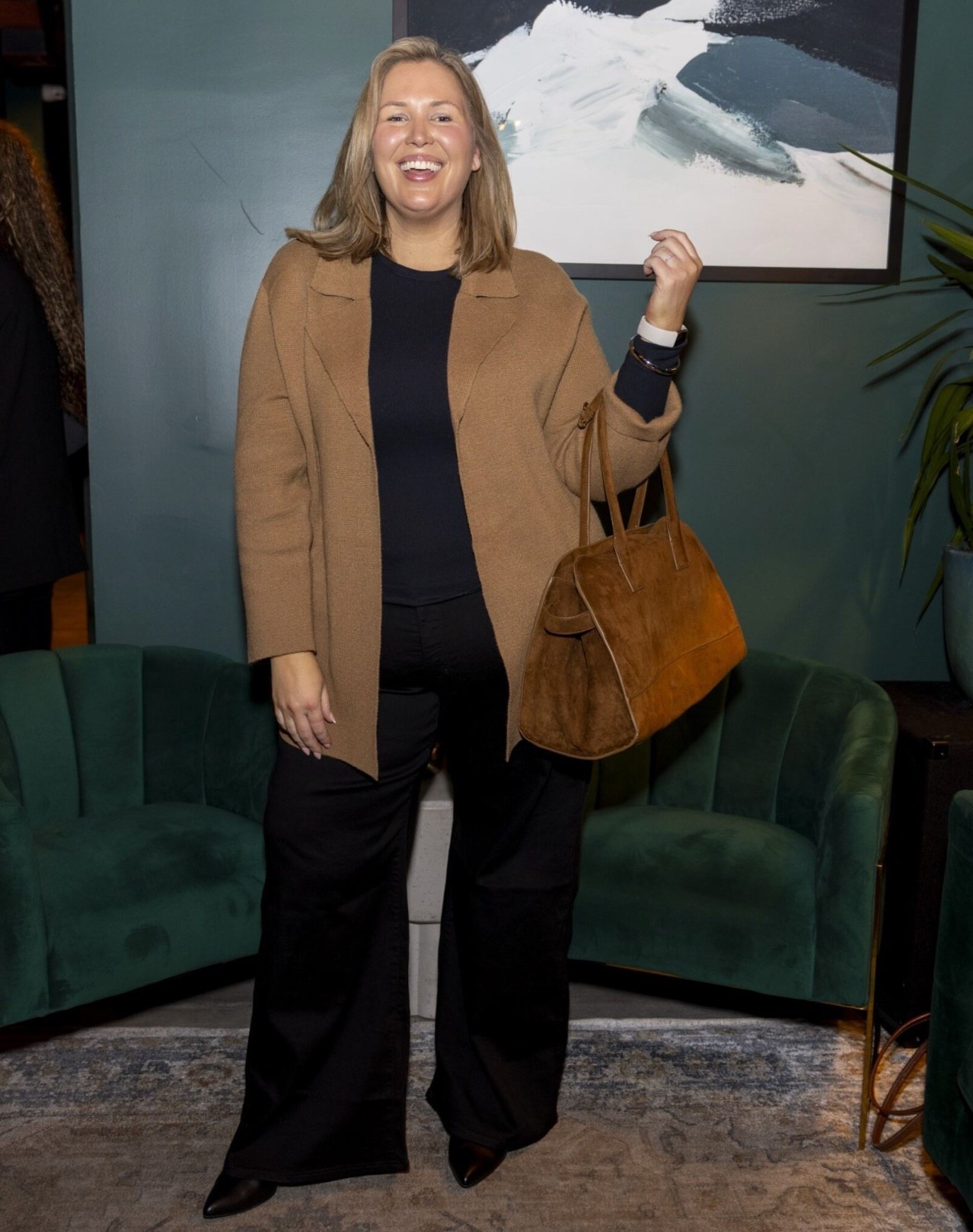 What I wore last night in NYC for happy hour! It was cold and this was perfect! Size 20 in the jeans they do run a little generous fyi! Xxl in top! boots are not called wide calf but they fit my 16.5 inch calves!! Knit camel cardigan blazer is 50% off right now and it runs true to size I wear the 2X!

Plus size fashion, midsize fashion, ootd, nyc outift idea, macys ootd, cold weather outfit, fall fashionn

#LTKMidsize #LTKPlusSize #LTKHoliday