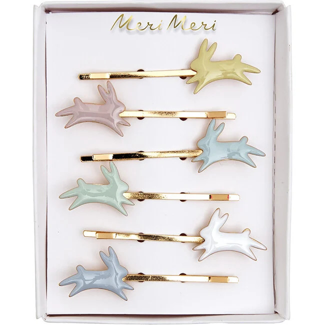 Bunny Enamel Hair Slides | Maisonette