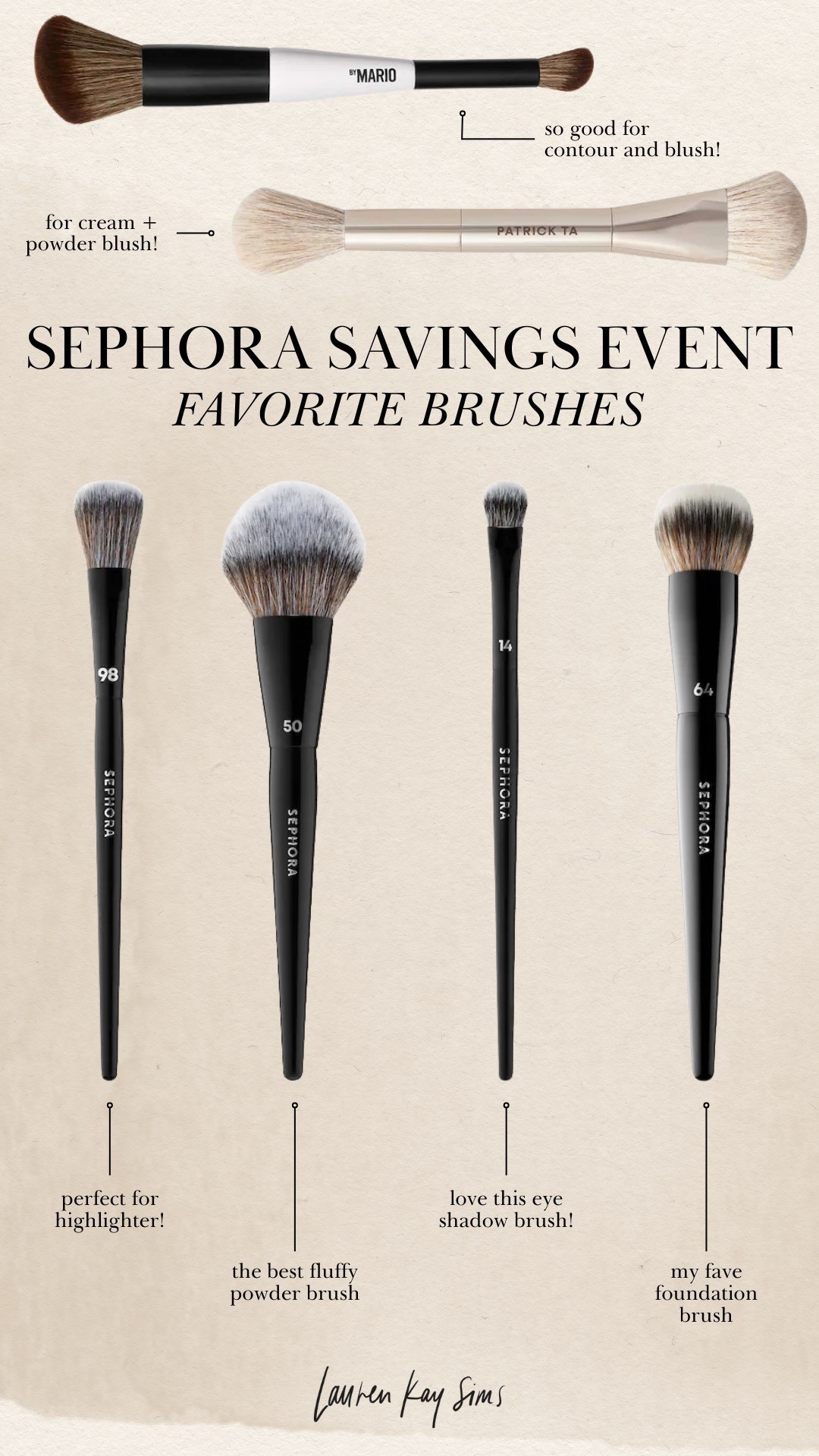 my favorite brushes from the sephora savings event! up to 30% off😍

#LTKBeauty #LTKFindsUnder50 #LTKSaleAlert