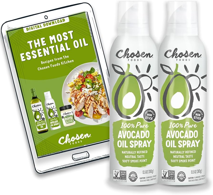 Chosen Foods 100% Pure Avocado Oil Spray, Keto and Paleo Diet Friendly, Kosher Cooking Spray for ... | Amazon (US)