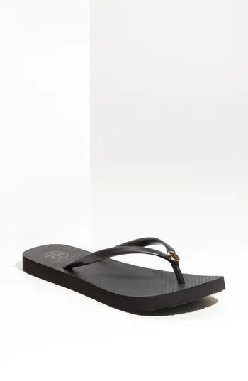 Women's Tory Burch 'Thin' Flip Flop, Size 5 - Black | Nordstrom