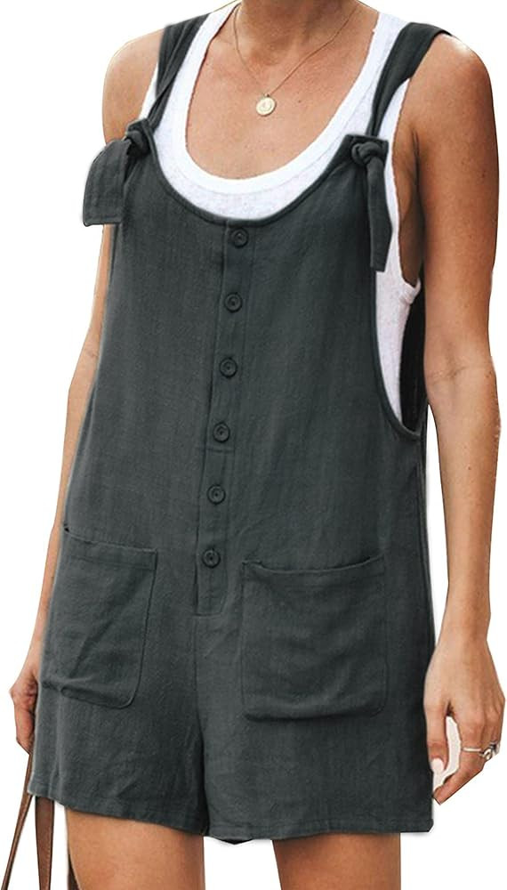 Cotton Linen Romper | Amazon (US)