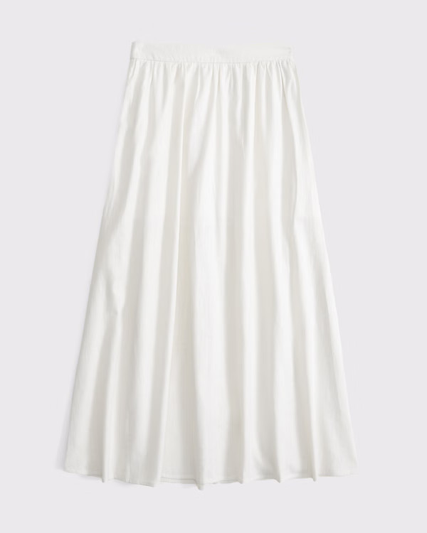 Women's High Rise Ankle-Length Maxi Skirt | Women's Bottoms | Abercrombie.com | Abercrombie & Fitch (US)