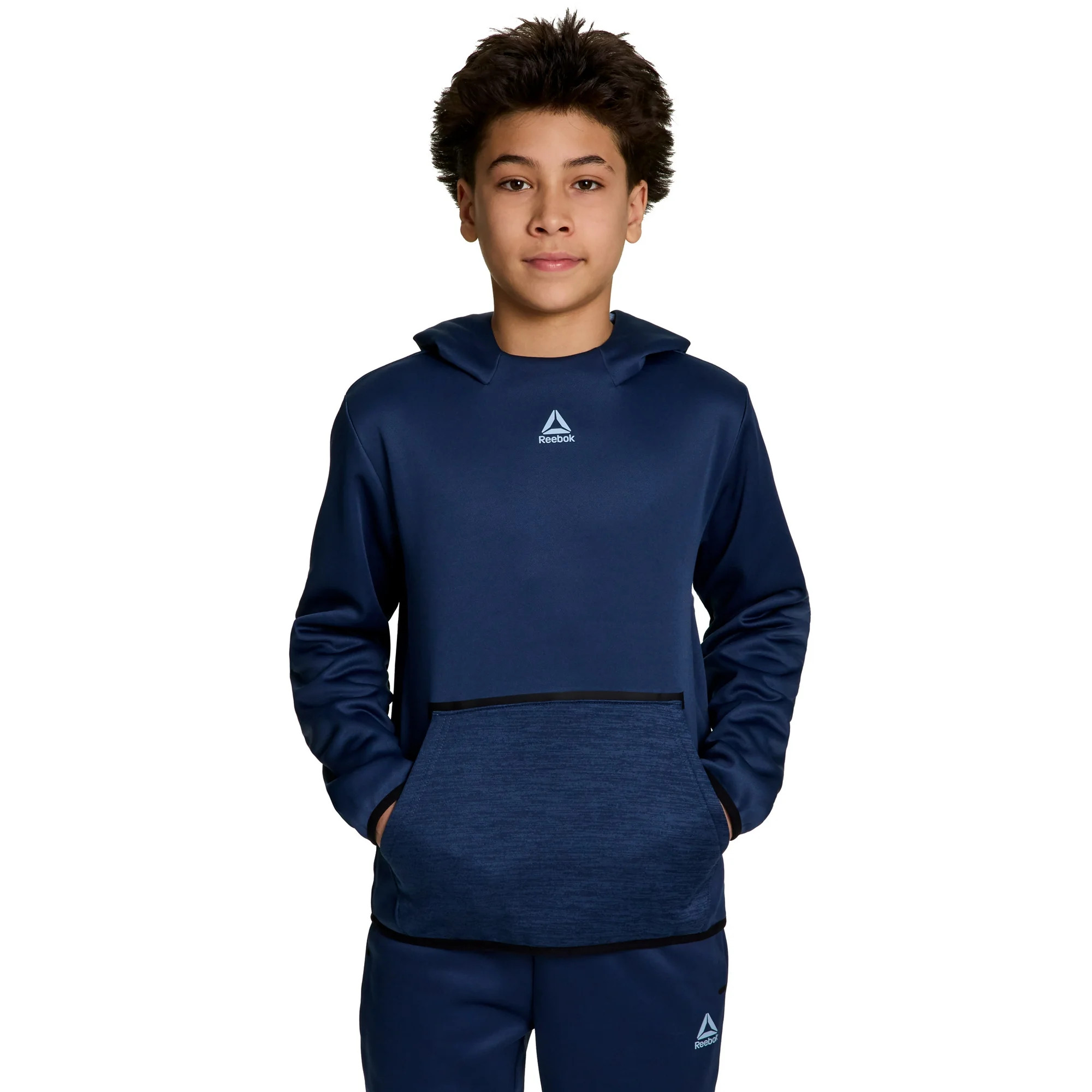 Reebok Boy's Athletic Cool Down Fleece Hoodie, Sizes 4-18 | Walmart (US)