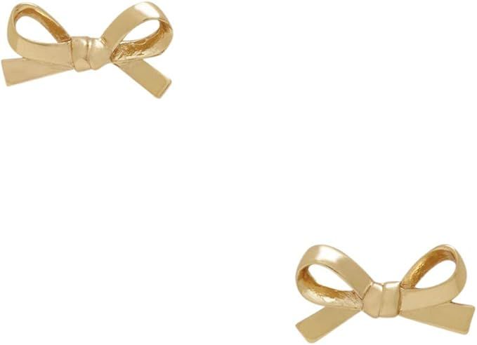 Amazon.com: Kate Spade Skinny Mini Bow Stud Earrings, Golden : Clothing, Shoes & Jewelry | Amazon (US)