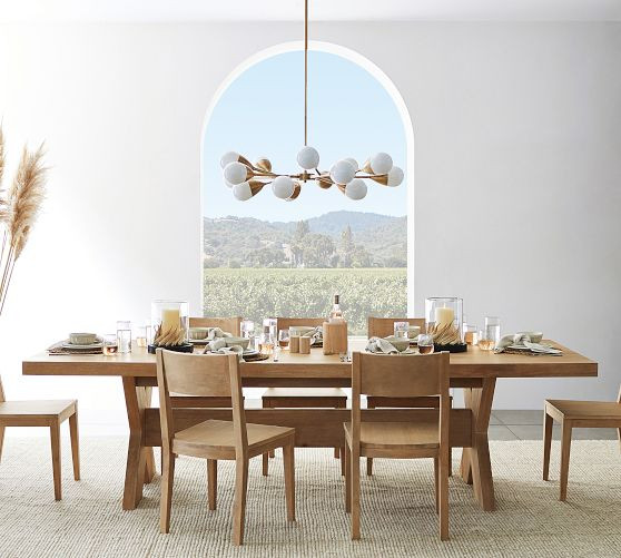 Modern Farmhouse Extendable Dining Table (76"-112") | Pottery Barn (US)