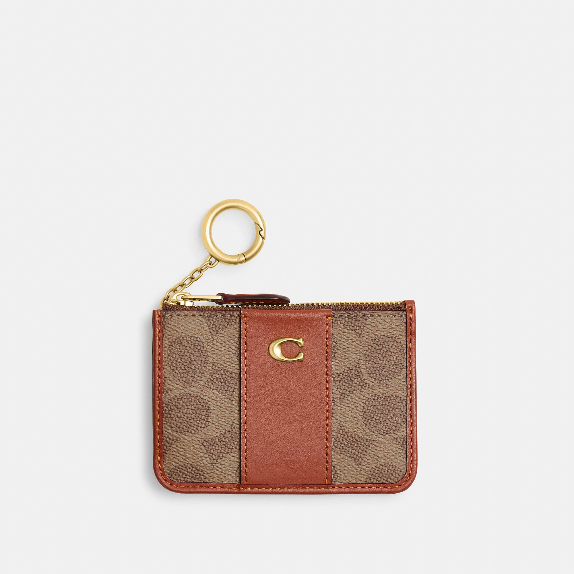 Essential Mini Id Card Case In Signature Canvas | Coach Outlet US