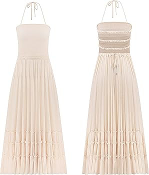 R.Vivimos Womens Summer Cotton Sexy Backless Long Dresses | Amazon (US)