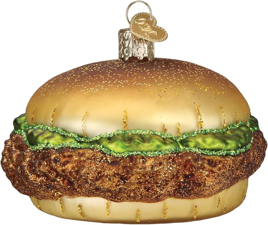 Old World Christmas Chicken Sandwich Glass Blown Ornament for Christmas Tree | Amazon (US)