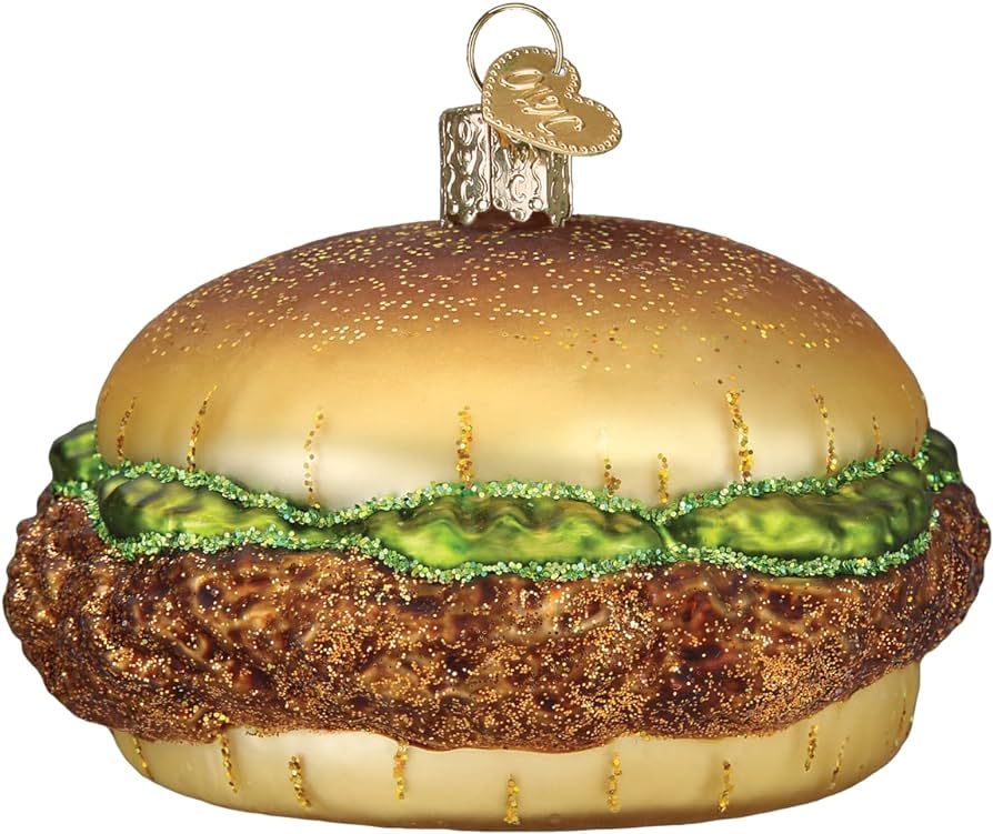 Old World Christmas Chicken Sandwich Glass Blown Ornament for Christmas Tree | Amazon (US)