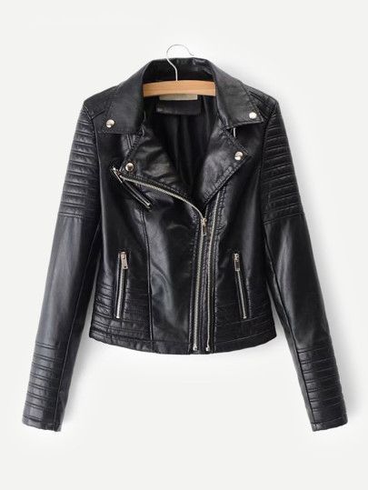 Katy Perry's Picks Faux Leather Biker Jacket | SHEIN