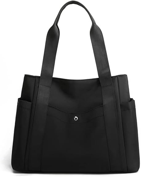 Women Tote Shoulder Handbag Water resistant Nylon Hobo Purse Multi Pocket Top Handle Shopper Shou... | Amazon (US)