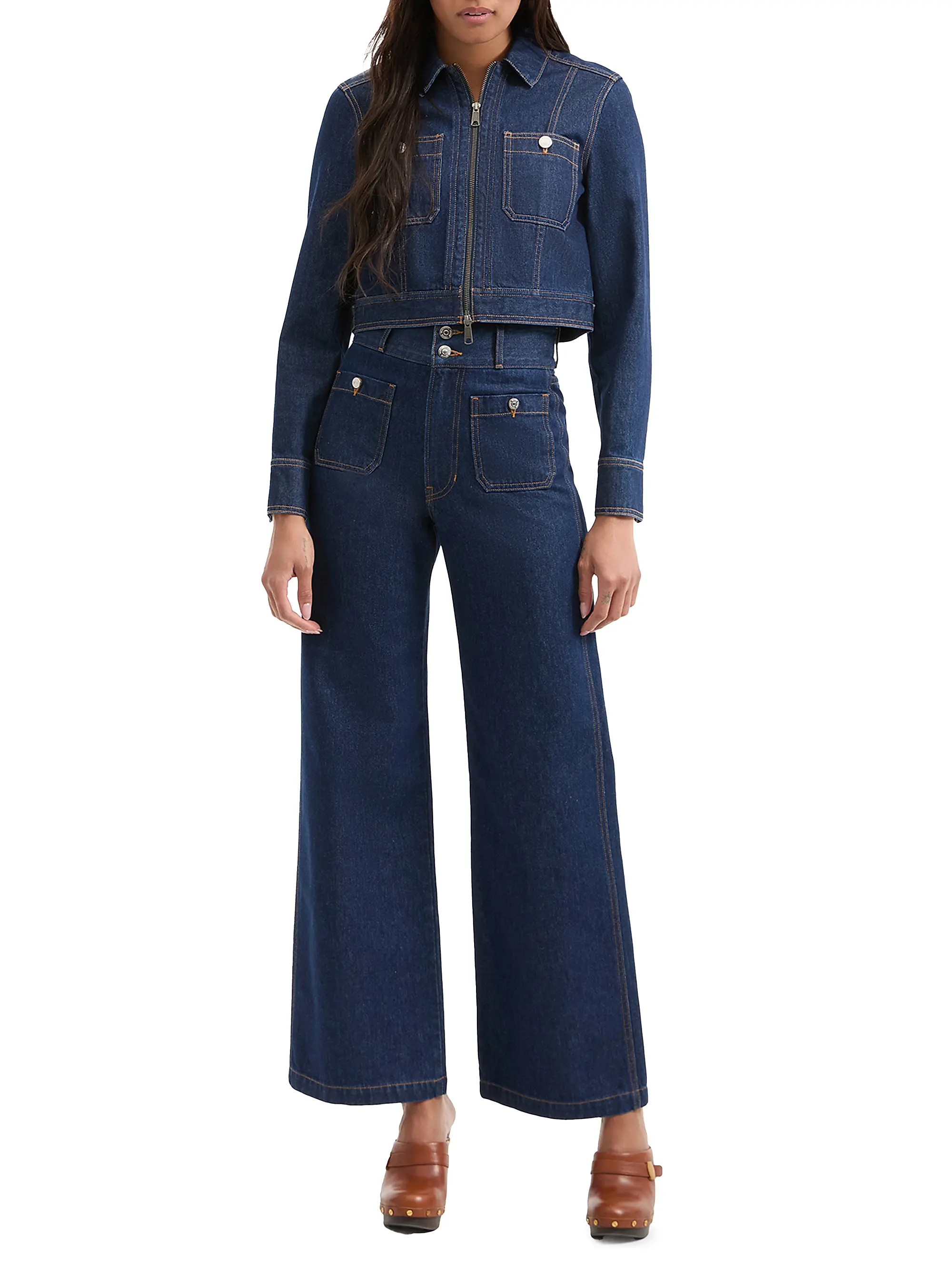 Taylor High-Rise Wide-Leg Jeans | Saks Fifth Avenue
