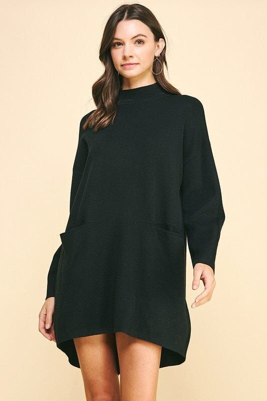 Meant to Be Black Sweater Dress | Caroline Hill