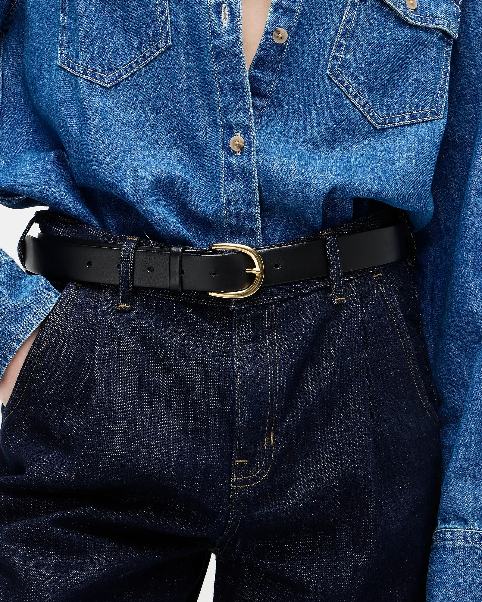Classic belt in Italian leather | J. Crew US