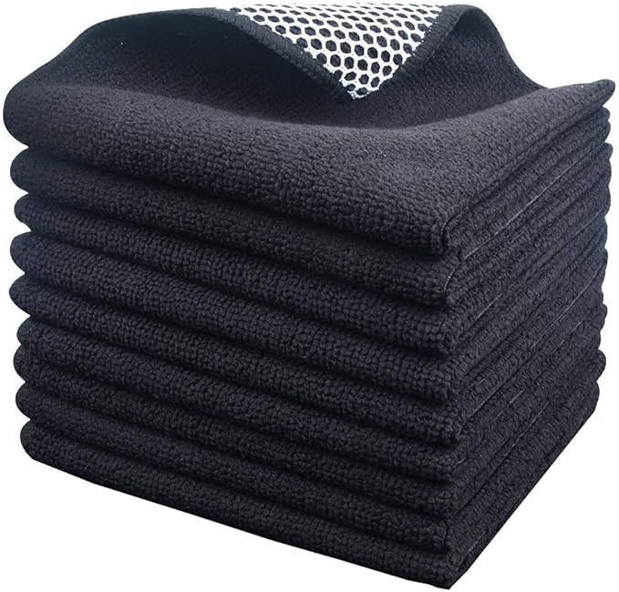 KinHwa Microfiber Dish Cloths Super Absorbent Kitchen Wash Cloth Dish Rags for Washing Dishes Fas... | Amazon (US)