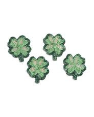 Set Of 4 Shamrock Beaded Coasters | TJ Maxx