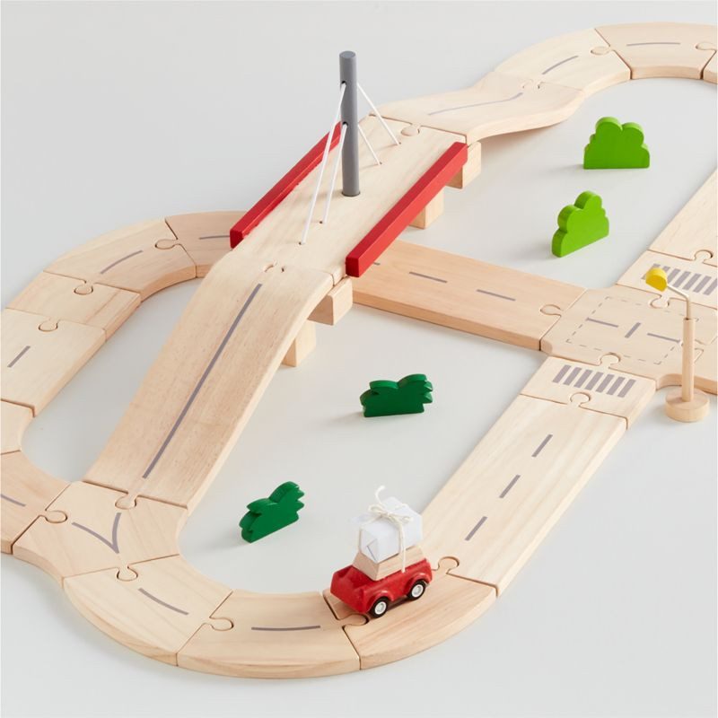 Plan Toys Wooden Road System | Crate & Kids | Crate & Barrel