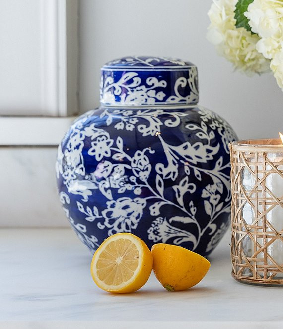 x Mrs. Southern Social Floral Ginger Jar | Dillards