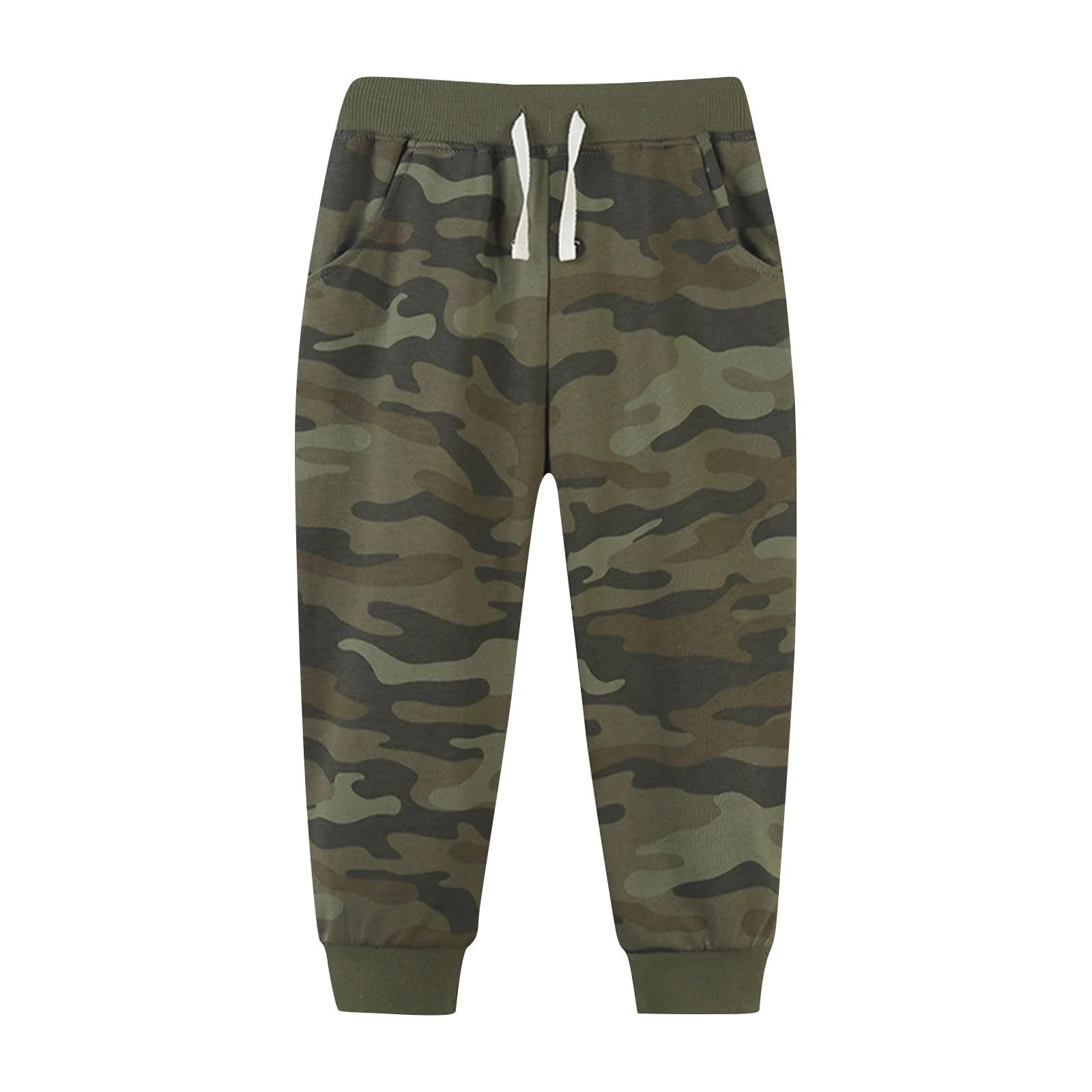 Cethrio Toddler Boys Athletic Sweatpants, Casual Drawstring Printed Cotton Jogger Pants Army Gree... | Walmart (US)