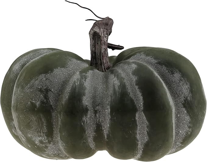 Gresorth 9.5 inch Fake Great Teal Pumpkin Halloween Decoration Artificial Crooked Cushaw for Outd... | Amazon (US)