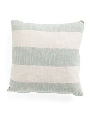 20x20 Wide Striped Pillow | TJ Maxx