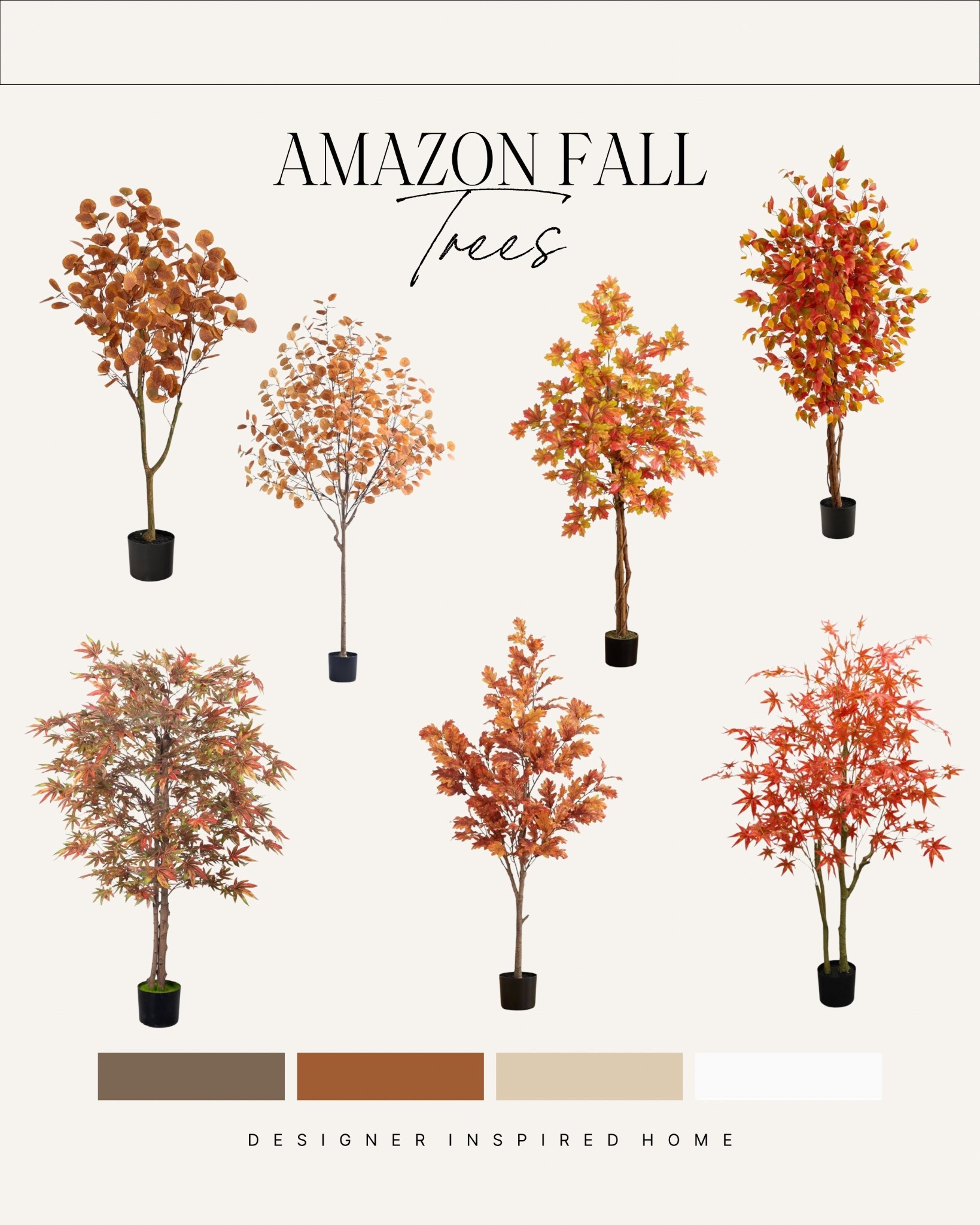 Amazon faux Fall trees great for front porch styling! 

#LTKSeasonal #LTKHome #LTKFindsUnder100