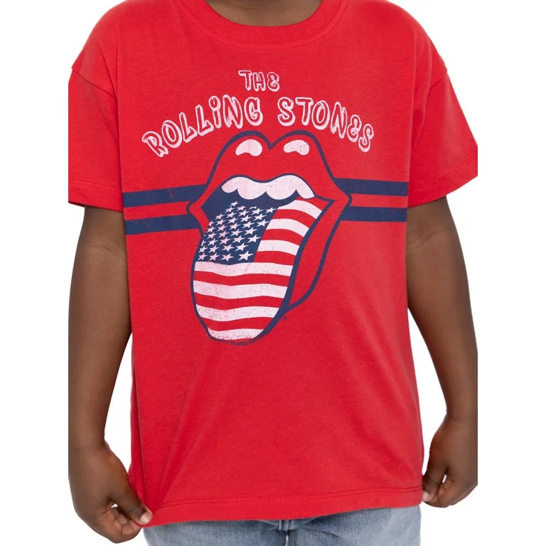 The Rolling Stones Toddler Boys or Girls Short Sleeve Americana Crewneck T-Shirt, Sizes 12M-5T | Walmart (US)