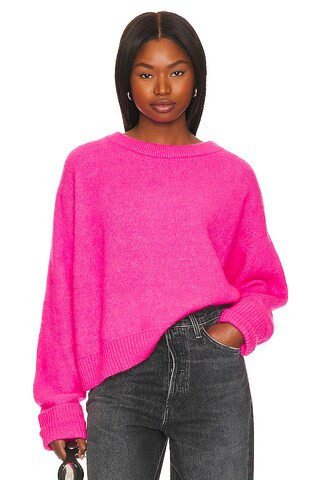 American Vintage Vitow Sweater in Rose Fluo Chine from Revolve.com | Revolve Clothing (Global)