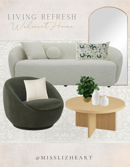 #walmartpartner Found the cutest coffee table on @walmart and it pairs perfectly with the sofa and swivel chair! #walmarthome

#LTKhome