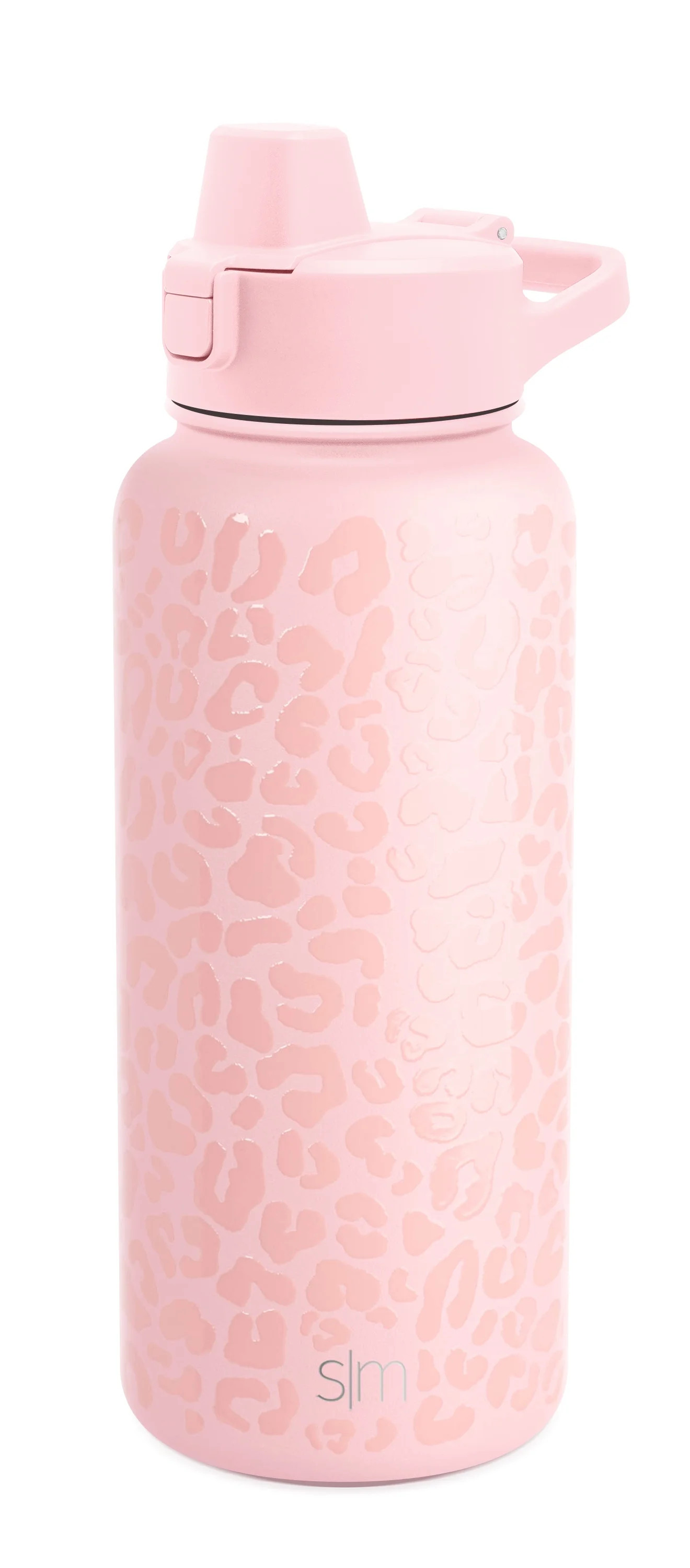 Simple Modern 32 fl oz Stainless Steel Summit Water Bottle with Silicone Straw Lid|Blush Leopard | Walmart (US)
