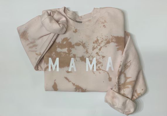 Mama Tie Dye Sweatshirt  Mama Sweatshirt  Mama Loungewear  | Etsy | Etsy (US)
