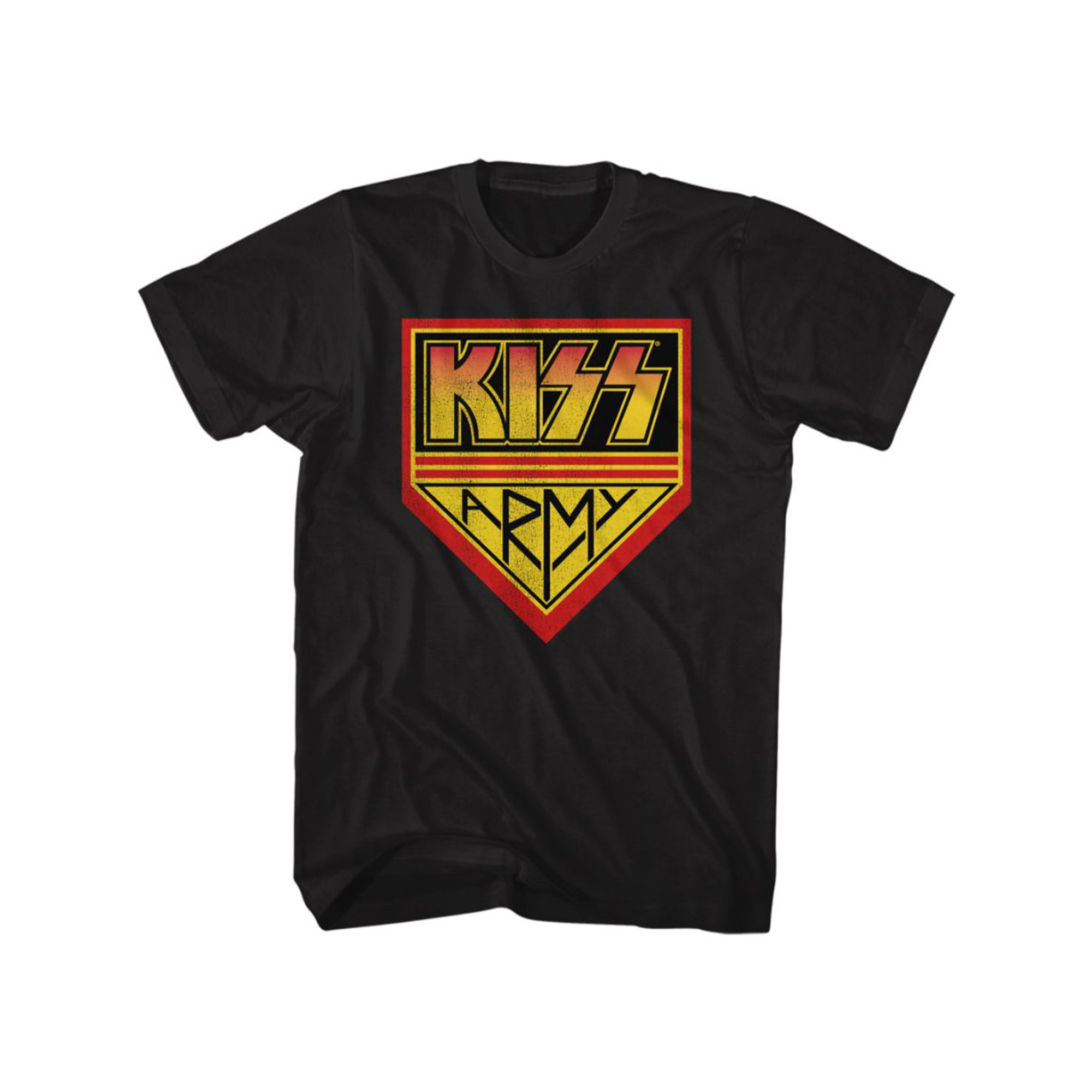 Kiss Rock Band Kiss Army Fan Club Logo Adult Short Sleeve T-Shirt Graphic Tee | Walmart (US)