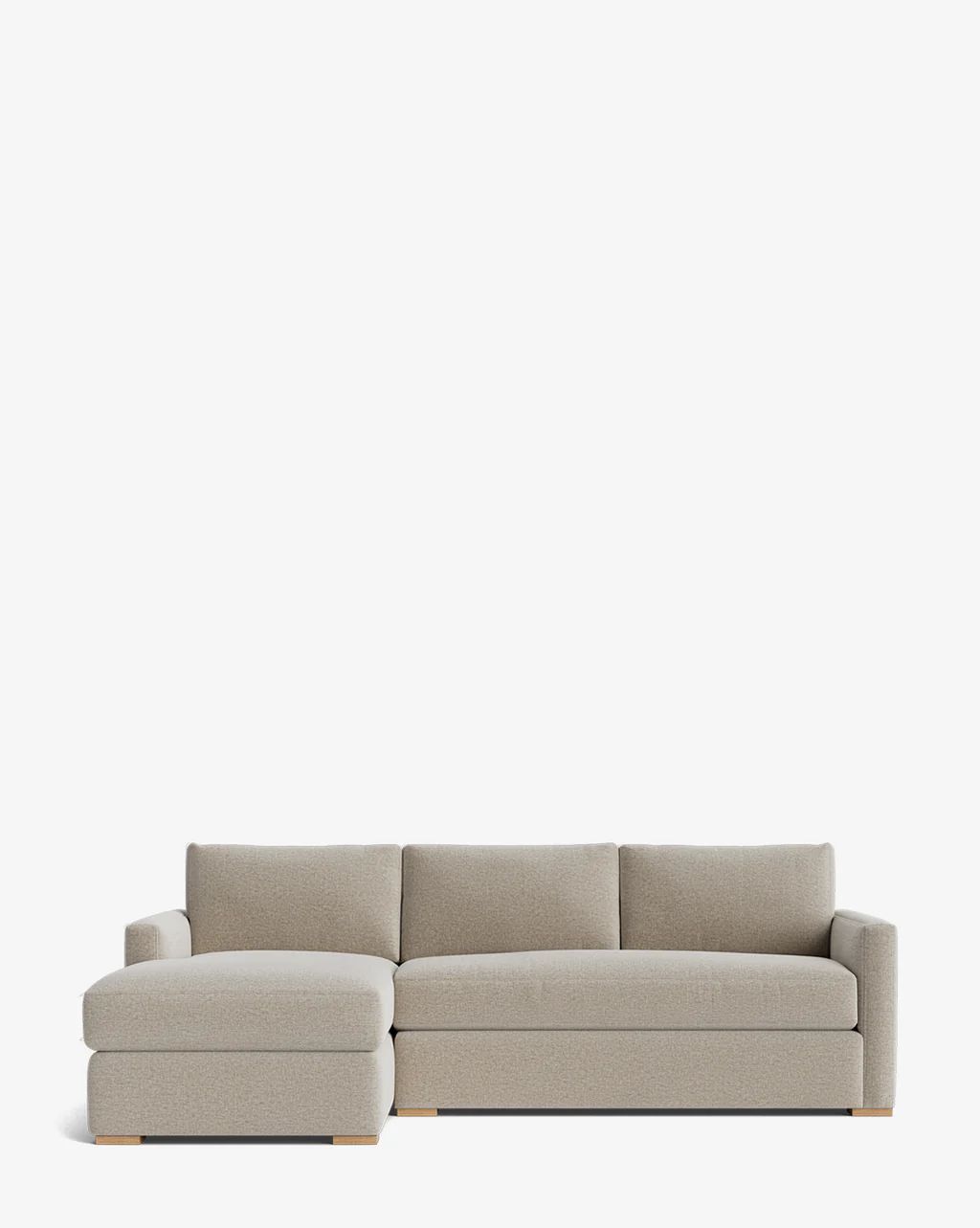 Macy Upholstered Chaise Sectional | McGee & Co.