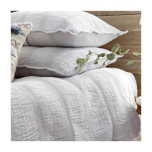 Greenwich Matelasse in Gray by Pom Pom at Home | Cailini Coastal