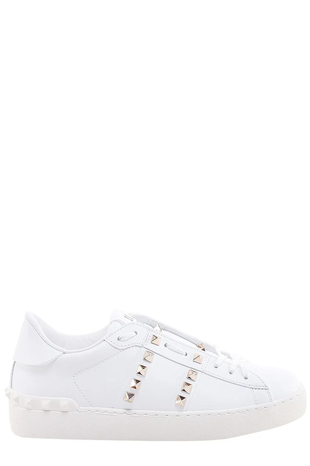 Valentino Garavani Rockstud Untitled Lace-Up Sneakers | Cettire Global