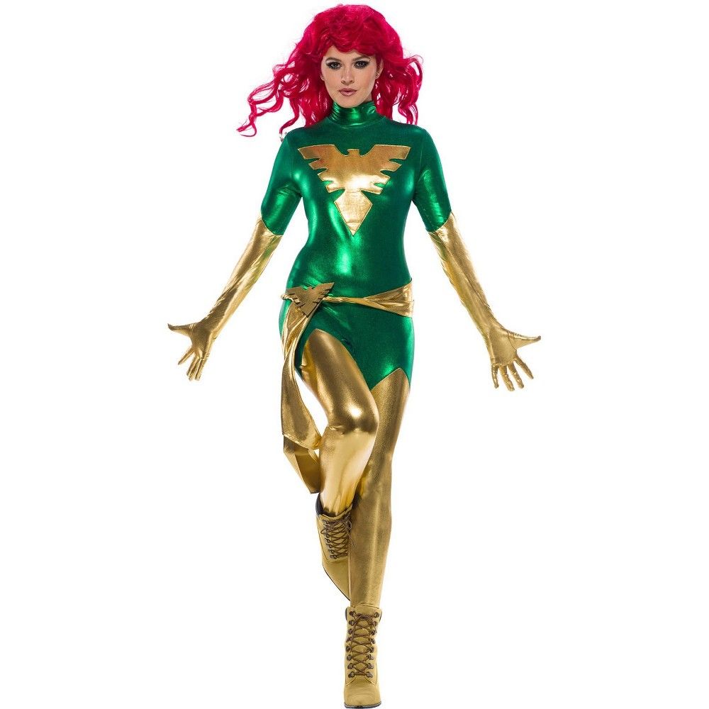 Halloween Women's Marvel Secret Wishes Green Phoenix Halloween Costume XS | Target