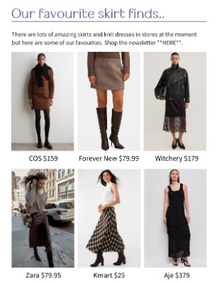 Great Skirts for Autumn  

 #LTKaustralia #LTKstyletip #LTKautumn