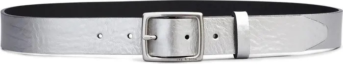 rag & bone Metallic Leather Boyfriend Belt | Nordstrom | Nordstrom
