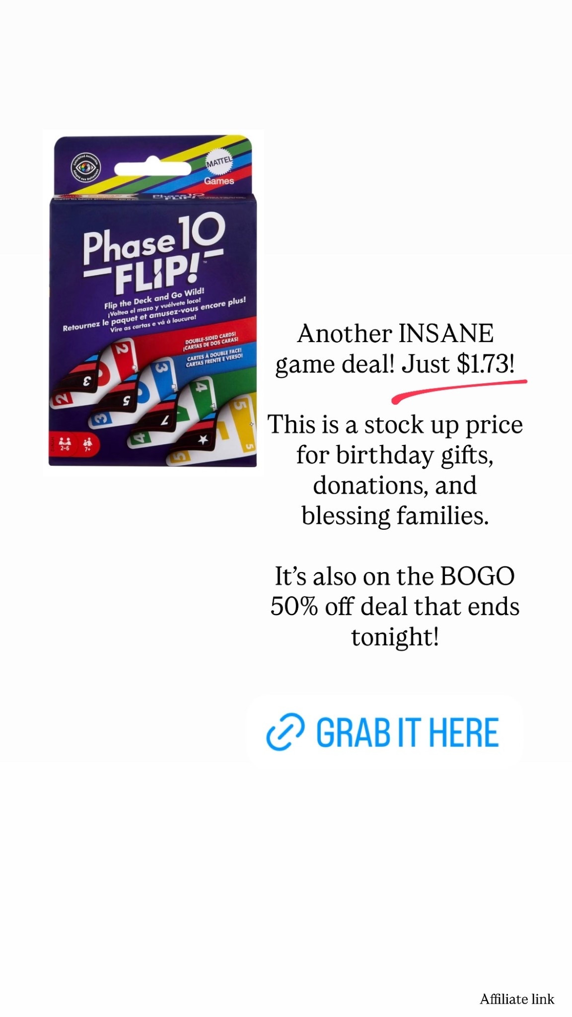 Another INSANE game deal! Just $1.73!
This is a stock up price for birthday gifts, donations, and blessing families.
It’s also on the BOGO 50% off deal that ends tonight!

#LTKSaleAlert #LTKKids #LTKTravel