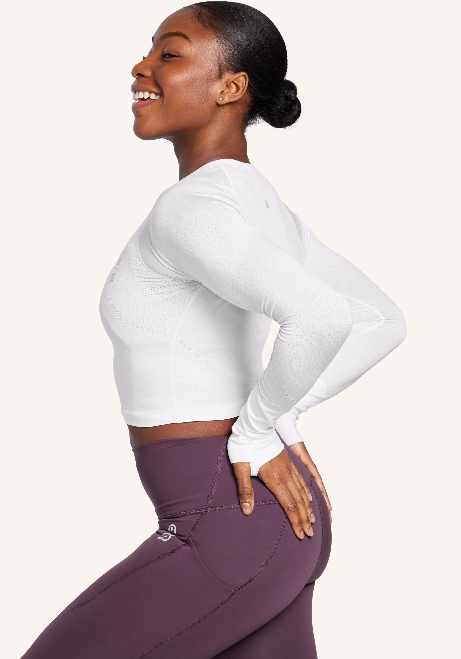Swiftly Tech Cropped Long-Sleeve Shirt 2.0 | Peloton Apparel