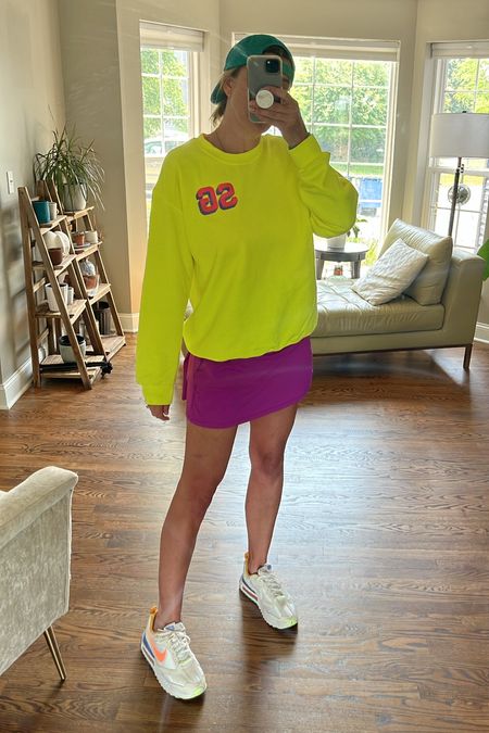 My favorite summer errand outfit- skort and a sweatshirt. This personalized monogram sweatshirt would also make a great bridesmaids gift for a bridal party! 

#LTKsalealert #LTKSeasonal #LTKGiftGuide