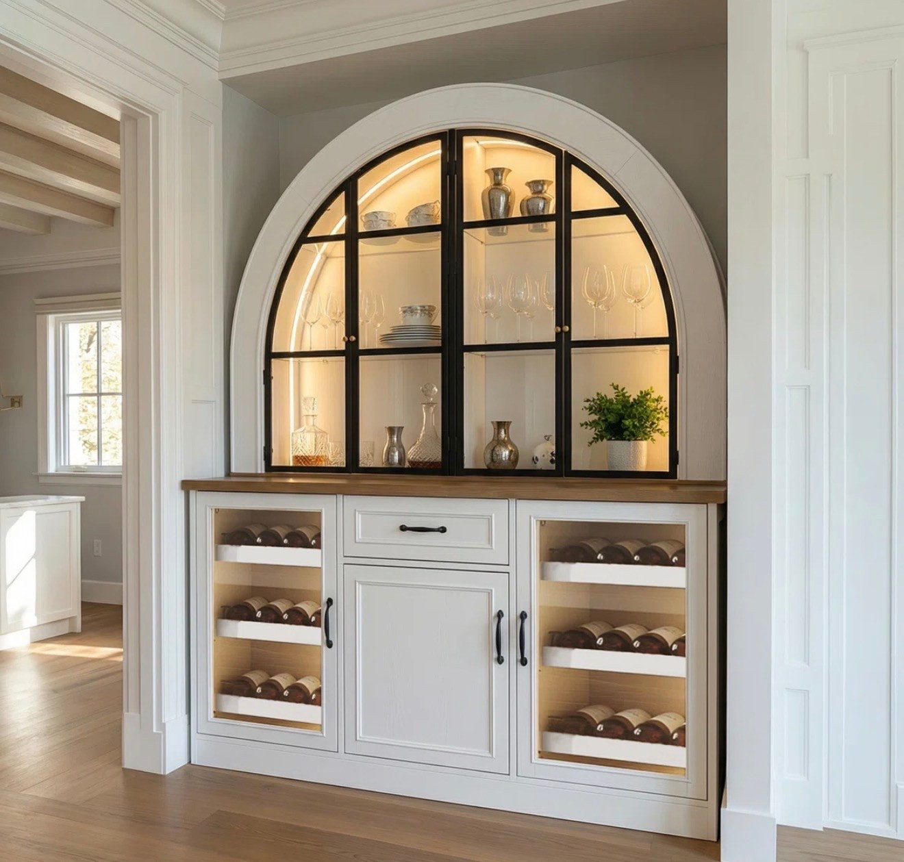 Arched sideboard cabinet buffet with arched huttch

#LTKHome #LTKSaleAlert
