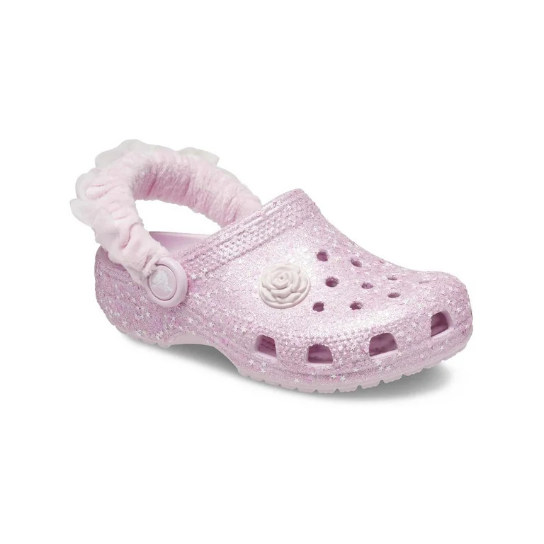 Crocs Kids Classic Glitter Clog | Walmart (US)