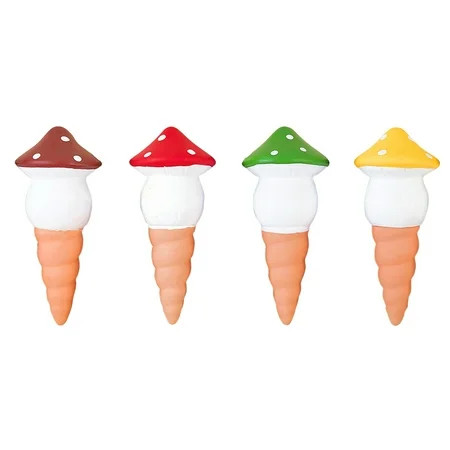 Ceramic Water Seepage Device Red Soil Water Drip Device 4Pcs Mushroom Automatic Water Dispenser Soil | Walmart (US)