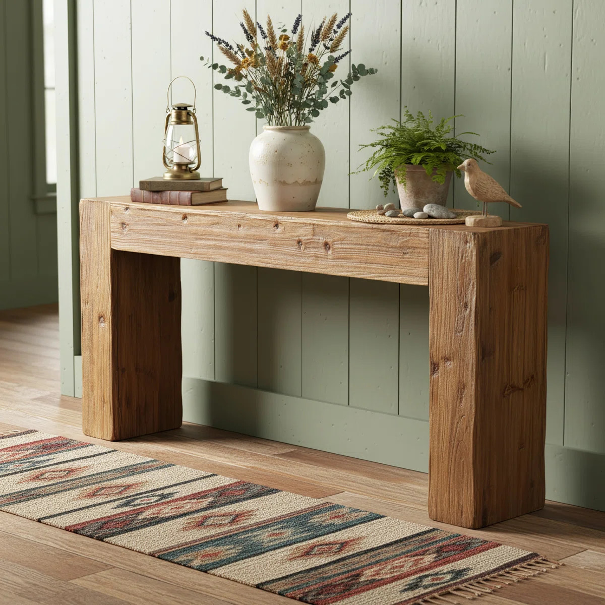 63-Inch Solid Wood Console Table | Wayfair North America