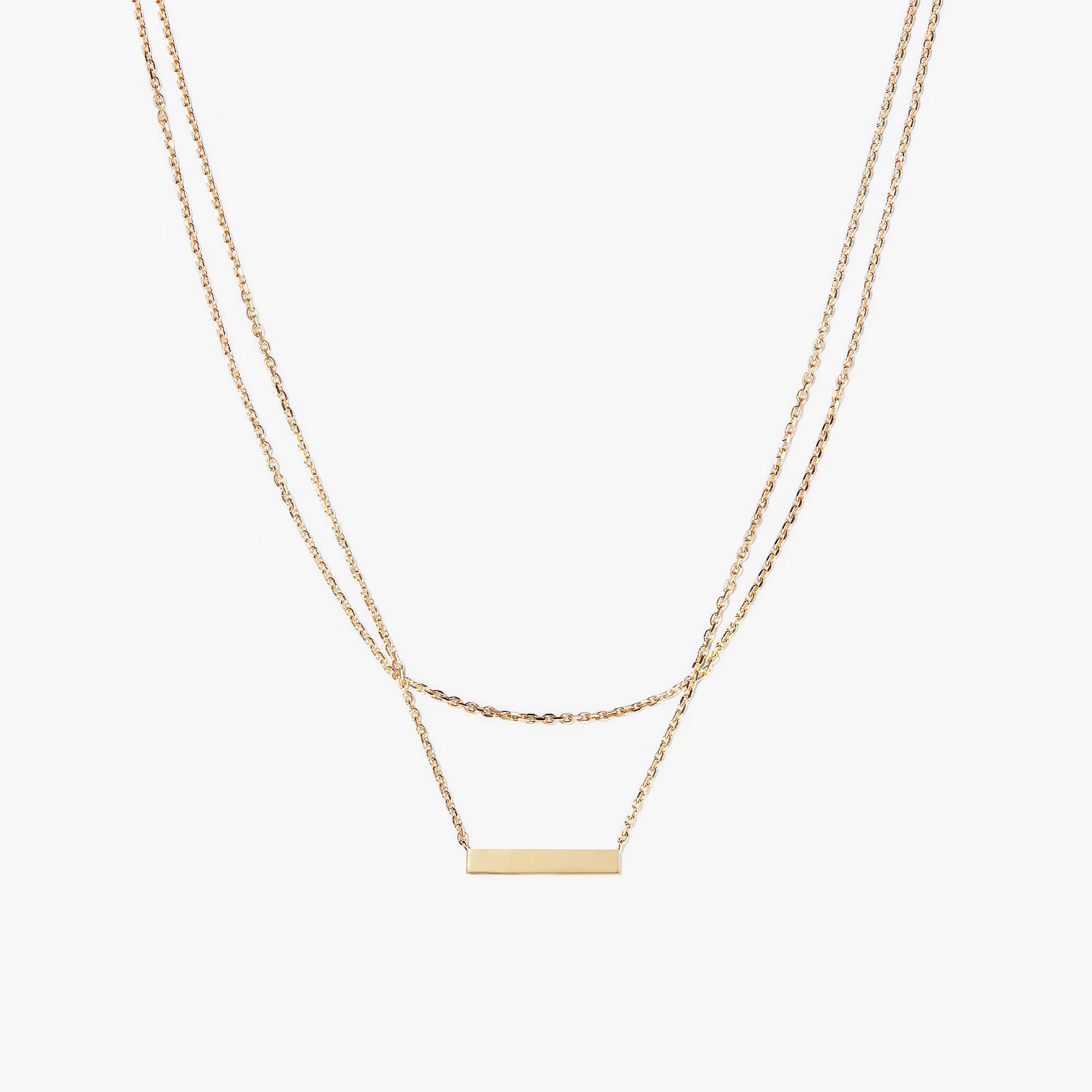 Layered Bar Necklace | Mejuri Fine Crew