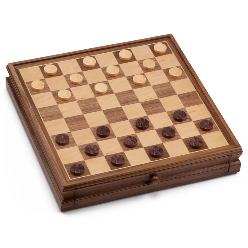 15" Large 2-in-1 Chess and Checkers Board Game Set | Wayfair North America
